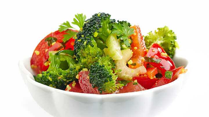 vezelrijk dieet met groenten